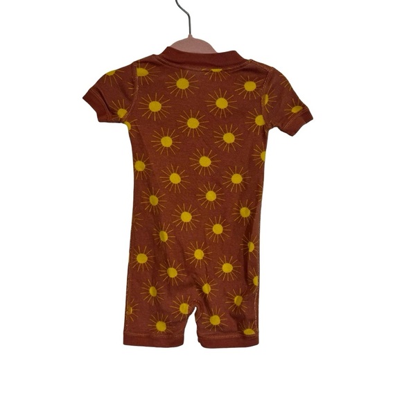 Set of 3: Hanna Andersson Baby 2-Way Zip Shortie Sleeper Waves, Sun, Cheetah - Picture 6 of 16